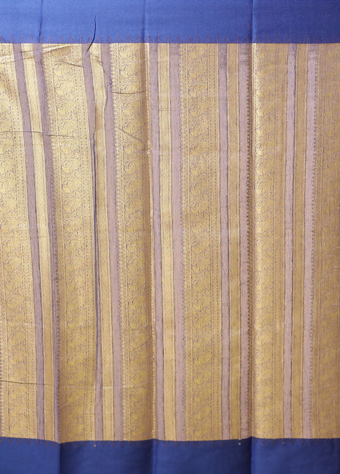 Cream Cotton Saree With Blouse Piece