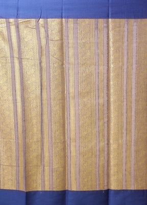 Cream Cotton Saree With Blouse Piece
