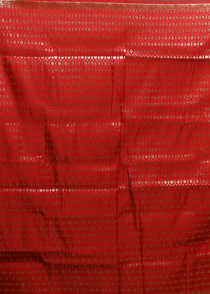 Purple Banarasi Silk Saree With Blouse Piece