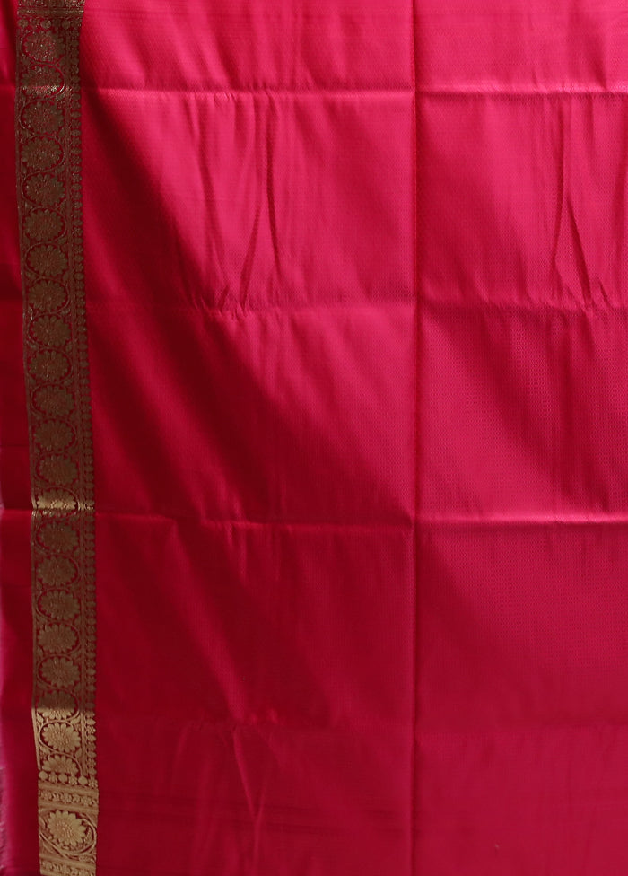 Grey Banarasi Silk Saree With Blouse Piece