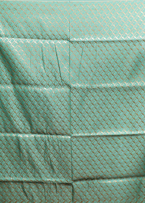 Green Banarasi Silk Saree With Blouse Piece