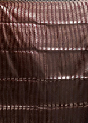 Maroon Banarasi Silk Saree With Blouse Piece