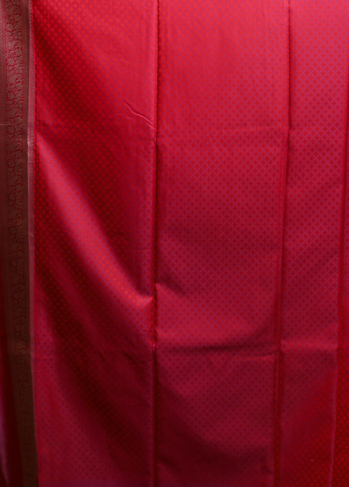 Pink Tanchoi Silk Saree With Blouse Piece