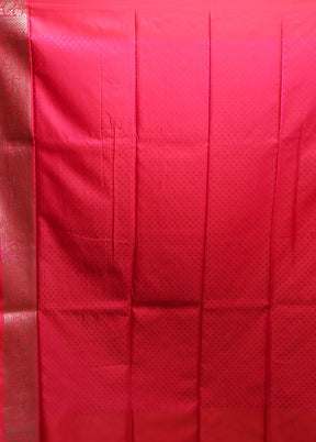 Pink Tanchoi Silk Saree With Blouse Piece