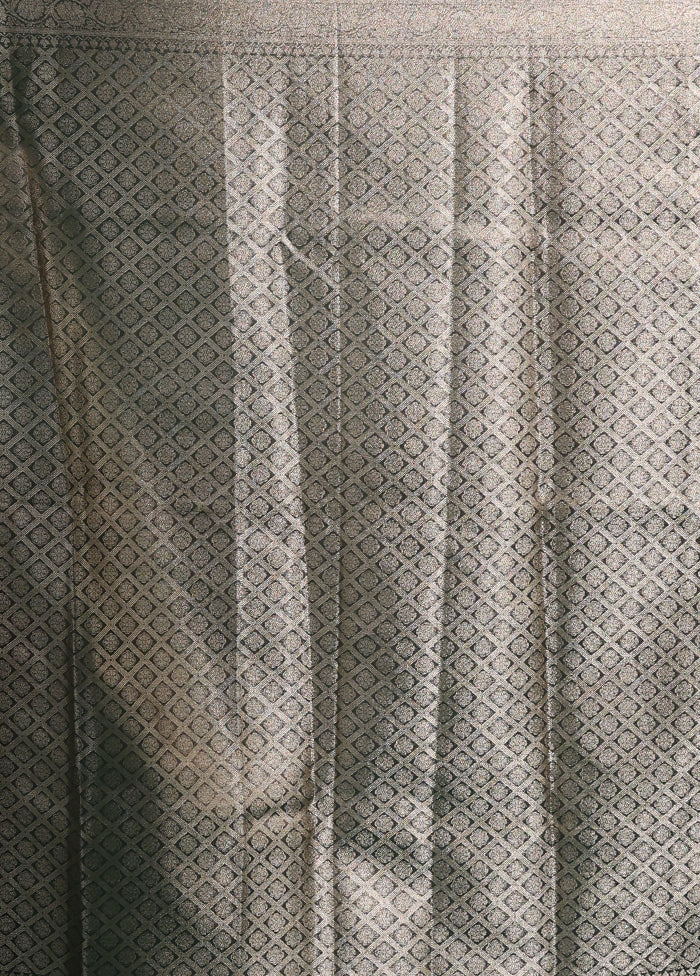 Purple Tissue Silk Saree With Blouse Piece