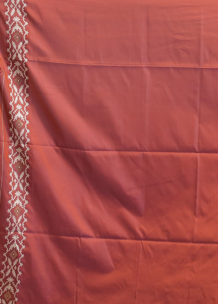 Purple Dupion Silk Saree With Blouse Piece