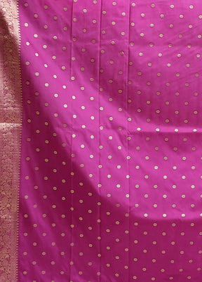 Purple Dupion Silk Saree With Blouse Piece