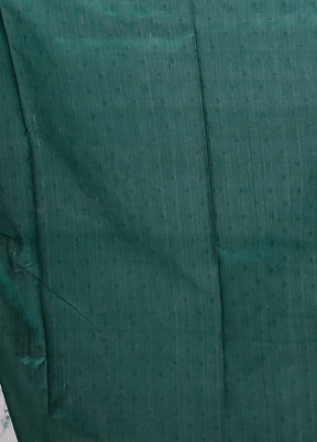 Green Baluchari Silk Saree With Blouse Piece