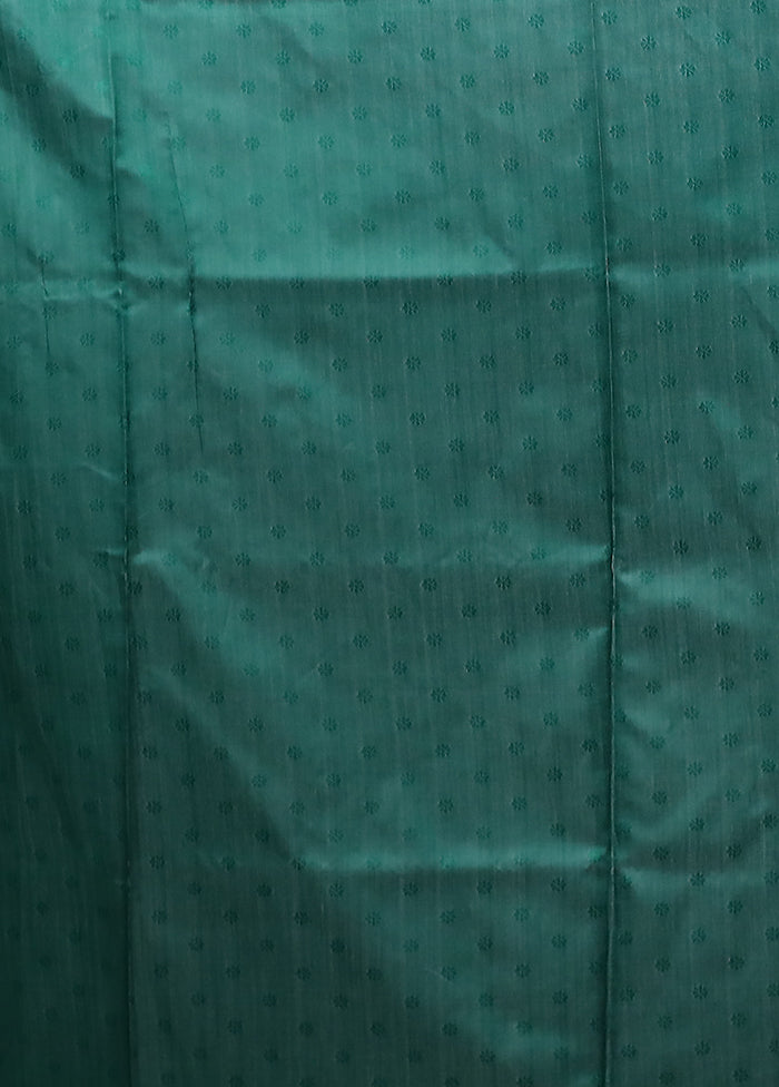 Green Baluchari Silk Saree With Blouse Piece