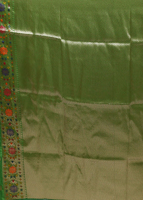 Yellow Katan Silk Saree With Blouse Piece