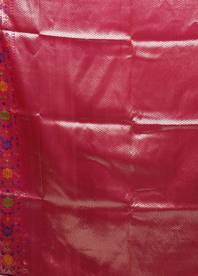 Blue Katan Silk Saree With Blouse Piece