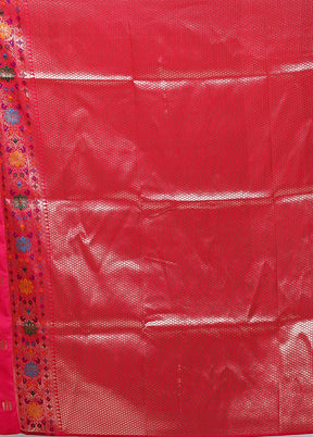 Purple Katan Silk Saree With Blouse Piece