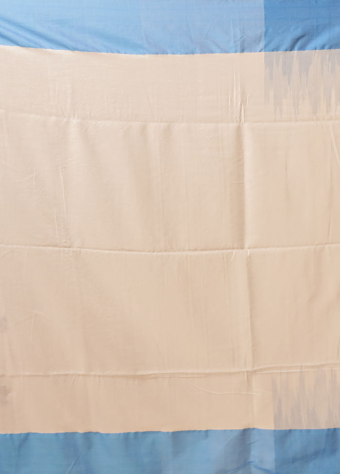White Matka Silk Saree With Blouse Piece