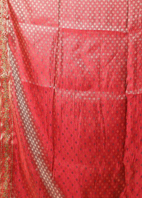 Multicolor Handloom Pure Georgette Saree With Blouse Piece