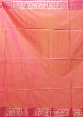 Yellow Dupion Silk Saree With Blouse Piece