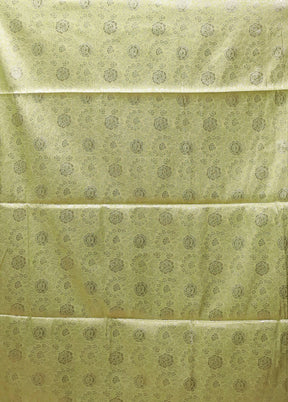 Green Dupion Silk Saree With Blouse Piece