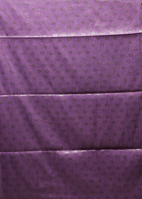 Purple Dupion Silk Saree With Blouse Piece