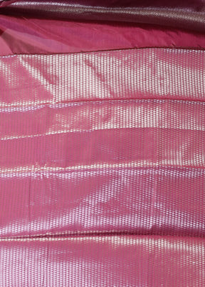 Pink Dupion Silk Saree With Blouse Piece