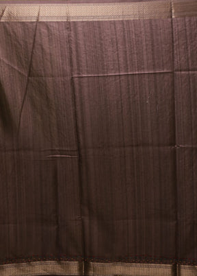 Cream Tussar Silk Saree With Blouse Piece