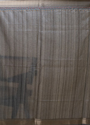 Multicolor Tussar Silk Saree With Blouse Piece