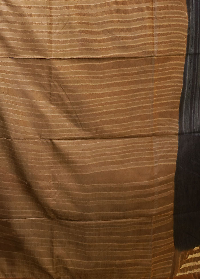 Blue Chanderi Cotton Saree With Blouse Piece