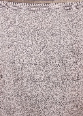 Maroon Chanderi Cotton Saree With Blouse Piece