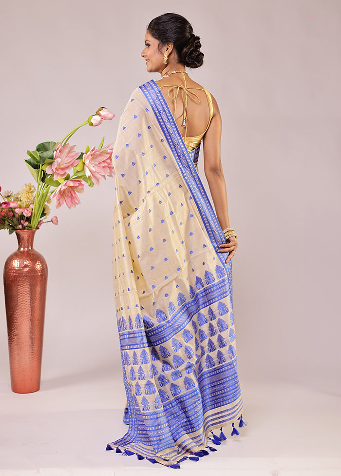 Makhmal Mist Duo – Cream Assam Silk & Pink Dupion Silk Sarees