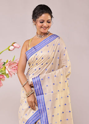 Makhmal Mist Duo – Cream Assam Silk & Pink Dupion Silk Sarees