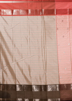 Pink Dupion Silk Saree With Blouse Piece
