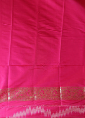 Pink Tanchoi Silk Saree With Blouse Piece