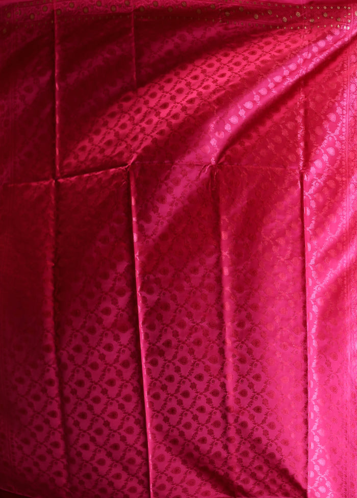Purple Tanchoi Silk Saree With Blouse Piece