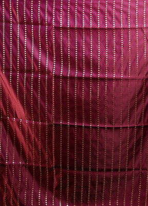 Purple Banarasi Silk Saree With Blouse Piece