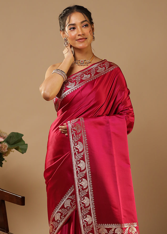 Puja to Party Duo – Maroon Banarasi & Green Printed Silk Sarees