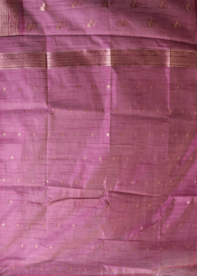 Pink Dupion Silk Saree With Blouse Piece