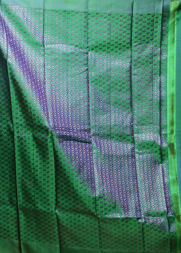 Pink Handloom Kanchipuram Pure Silk Saree With Blouse Piece