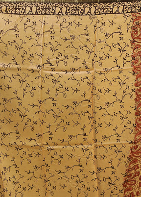 Multicolor Chanderi Silk Saree With Blouse Piece