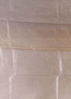 Cream Tissue Silk Saree With Blouse Piece