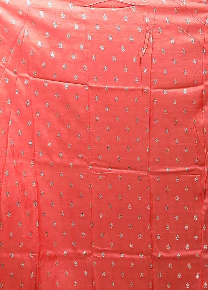Multicolor Dupion Silk Saree With Blouse Piece