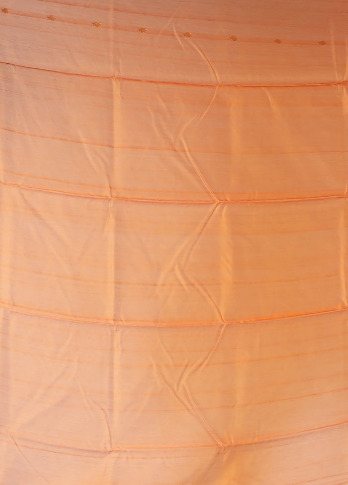 Yellow Chanderi Silk Saree With Blouse Piece