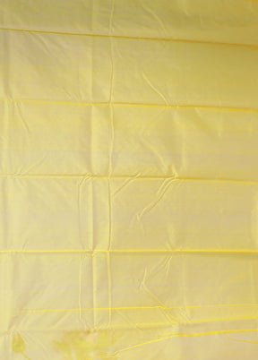 Yellow Chanderi Silk Saree With Blouse Piece