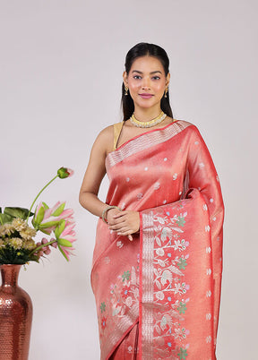 Ma & Meye Duo – Pink Tissue Silk & Blue Cotton Sarees