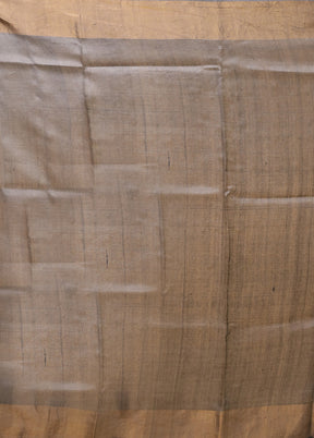 Blue Handloom Tissue Pure Silk Saree With Blouse Piece