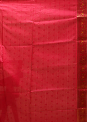 Orange Baluchari Silk Saree With Blouse Piece