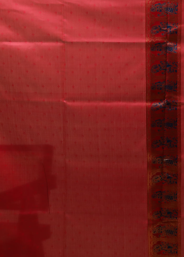 Blue Baluchari Silk Saree With Blouse Piece