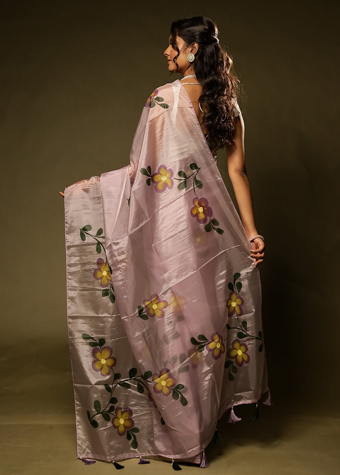 Maharani Duo – Maroon Printed Silk & Purple Organza Sarees