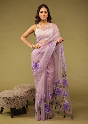 Ratnakar Duo – Purple Organza & Multicolor Modal Silk Sarees