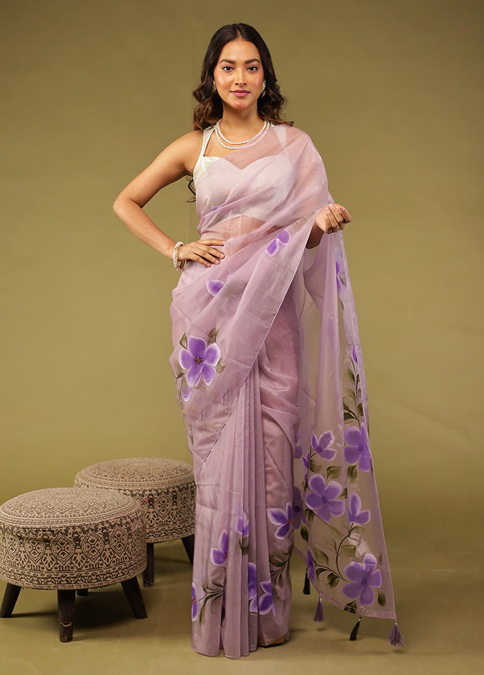 Ratnakar Duo – Purple Organza & Multicolor Modal Silk Sarees