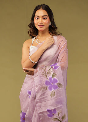 Ratnakar Duo – Purple Organza & Multicolor Modal Silk Sarees