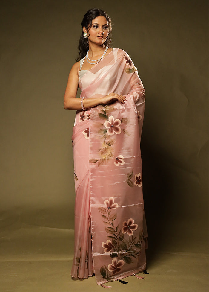 Pradosh Duo – Maroon Kanjivaram & Pink Organza Sarees