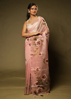 Pradosh Duo – Maroon Kanjivaram & Pink Organza Sarees